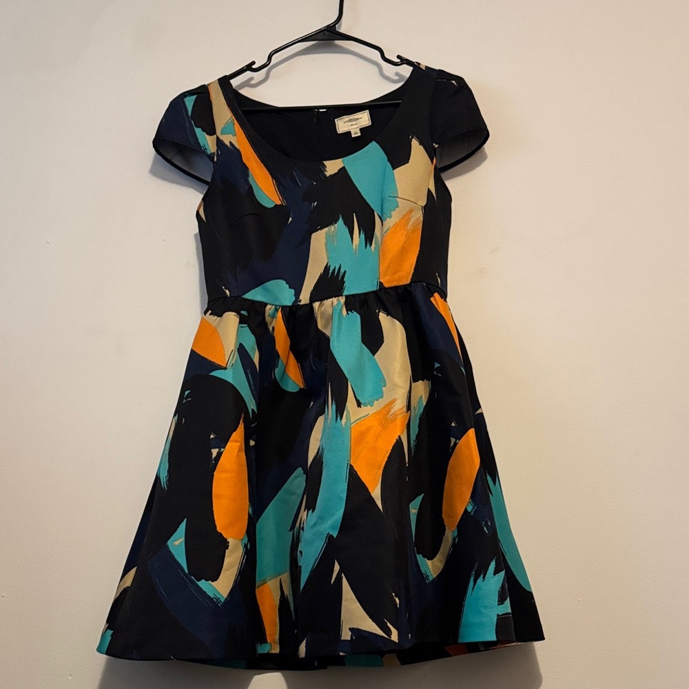 Gorgeous A Line Fit and Flare anthro dress sz. 10 Pockets! L